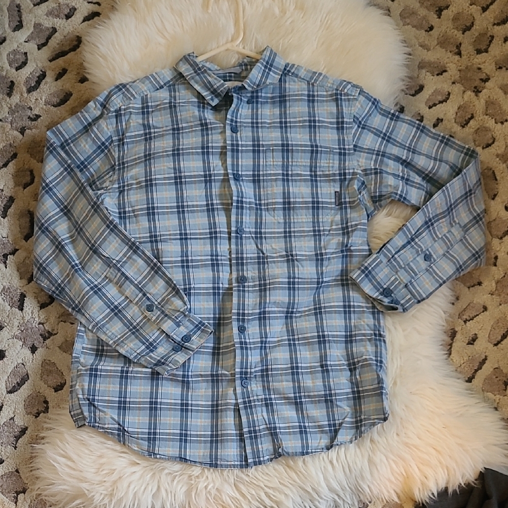 Blue Plaid Men's Shirt